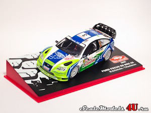 Масштабная модель автомобиля Ford Focus RC WRC 06 Rally Monte-Carlo (M.Gronholm - T.Rautiainen 2006) фирмы Altaya (Ixo).
