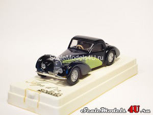Масштабная модель автомобиля Bugatti 57 S Atalante Closed (1939) фирмы Solido.