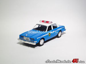 Scale model of Dodge Diplomat Police (1983) produced by MotorMax.