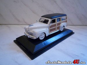 Масштабная модель автомобиля Ford Woody 1948 фирмы Yat Ming 1:43.