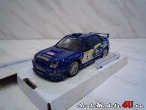 Масштабная модель автомобиля Subaru Impreza WRC фирмы Hongwell/Cararama 1:43.