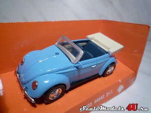 Масштабная модель автомобиля Volkswagen Beetle 1200 1951 фирмы NewRay 1:43.