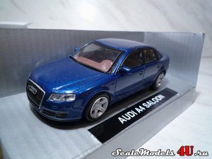 Масштабная модель автомобиля Audi A4 Saloon фирмы NewRay 1:43.