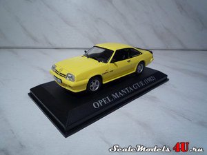 Масштабная модель автомобиля Opel Manta GT/E 1982 фирмы Altaya 1:43.