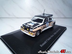 Масштабная модель автомобиля Renault 5 Turbo Maxi-Rallye du Var 1986 фирмы Eligor.