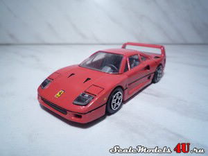 Scale model of Ferrari F40 produced by Bburago.
