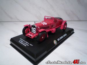 Масштабная модель автомобиля Alfa Romeo 8C 2300 (1931) 24 ore di Le Mans - 1931 фирмы Altaya (Ixo).