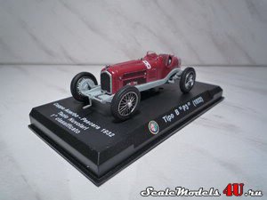 Масштабная модель автомобиля Alfa Romeo Tipo B "P3" (1932) Coppa Acerbo-Pescara 1932 фирмы Altaya (Ixo).