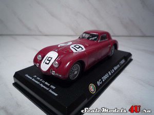 Масштабная модель автомобиля Alfa Romeo 8C 2900 B Le Mans (1938) фирмы Altaya (Ixo).