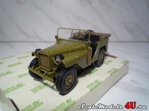 Масштабная модель автомобиля ГАЗ-64 (1943) хаки фирмы Наш Автопром.