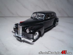 Масштабная модель автомобиля ЗИС-110 (1945) черный фирмы Наш Автопром.