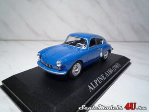 Масштабная модель автомобиля Alpine Renault A106 (1965) фирмы Altaya (Ixo).