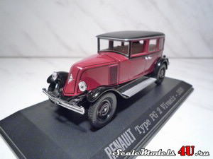 Масштабная модель автомобиля Renault Type PG2 Vivasix (1928) фирмы Universal Hobbies.