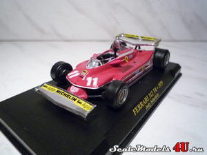 Масштабная модель автомобиля Ferrari F312 T4 Jody Scheckter (1979) фирмы Fabbri (Ixo).