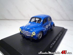 Масштабная модель автомобиля Renault 4CV Berline "Bol d'Or" R1063 (1952) фирмы Eligor.
