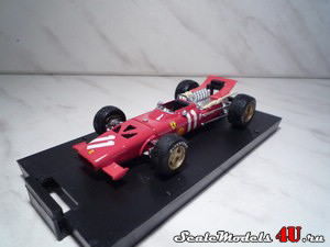 Масштабная модель автомобиля Ferrari 312/69 F1 C.Amon (GP Monaco 1969) фирмы Brumm.