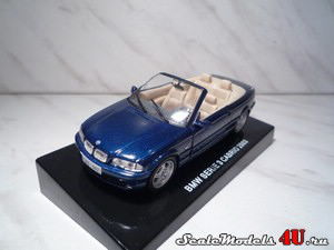 Масштабная модель автомобиля BMW Serie 3 Cabrio (2003) фирмы DeAgostini.