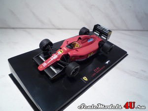 Масштабная модель автомобиля Ferrari F1-91 (642/2) №28 J.Alesi (Monaco GP 1991) фирмы Hot Wheels (Mattel).