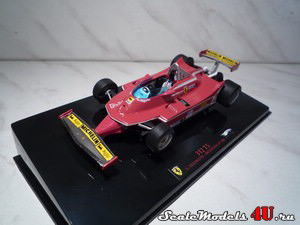 Масштабная модель автомобиля Ferrari 312 Т5 №2 G.Villeneuve (Argentina GP 1980) фирмы Hot Wheels (Mattel).