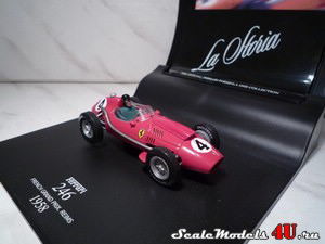 Масштабная модель автомобиля Ferrari 246 Dino F1 №4 M.Hawthorn (French GP 1958) фирмы Hot Wheels (Mattel).