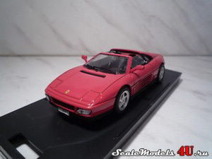 Масштабная модель автомобиля Ferrari 348 ts Stradale Red фирмы Bang.