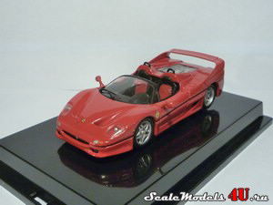Масштабная модель автомобиля Ferrari F50 (1995) фирмы Hot Wheels (Mattel).