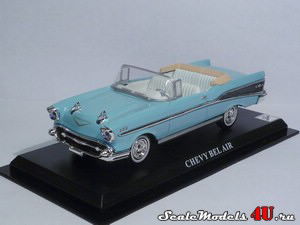 Масштабная модель автомобиля Chevy Bel Air (1957) фирмы Del Prado.