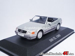 Масштабная модель автомобиля Mercedes-Benz 500 SL (1989) фирмы Altaya (Ixo).