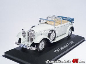 Масштабная модель автомобиля Mercedes-Benz 770 Cabriolet F (1930) фирмы Altaya (Ixo).