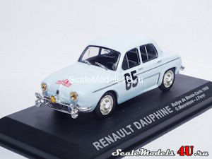 Масштабная модель автомобиля Renault Dauphine Rallye de Monte Carlo (G.Monraisse - J.Feret 1958) фирмы Altaya (Ixo).