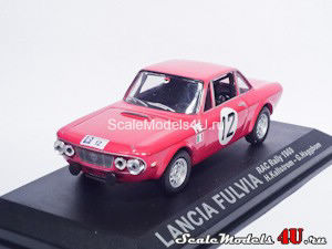 Масштабная модель автомобиля Lancia Fulvia (RAC Rally 1969) фирмы Altaya (Ixo).