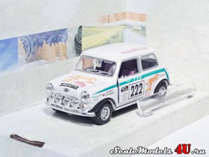 Масштабная модель автомобиля Mini Cooper #222 Rally Monte Carlo фирмы Hongwell/Cararama.