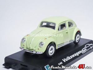 Масштабная модель автомобиля Volkswagen Beetle Old Type фирмы Hongwell/Cararama.