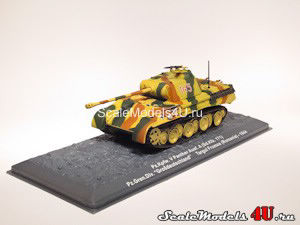 Масштабная модель Pz.Kpfw. V Panther Ausf. A (Sd.Kfz. 171) - Pz.Gren.Div. "Grossdeutschland" Targul Frumos (Romania) - 1944 фирм Altaya, Atlas, Deagostini.