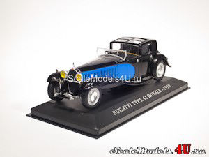 Масштабная модель автомобиля Bugatti Type 41 Royale (1929) фирмы Altaya (Ixo).