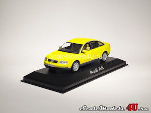 Масштабная модель автомобиля Audi A6 Yellow (1997) фирмы Minichamps.