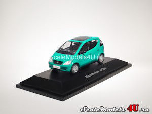 Scale model of Mercedes-Benz A-Class Classic W168 Rolling Roof Turquoise (1997) produced by Herpa.