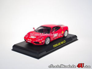 Масштабная модель автомобиля Ferrari 360 GT Red фирмы Fabbri (Ixo).