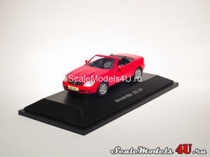 Scale model of Mercedes-Benz SLK 230 R170 Red (1996) produced by Herpa.