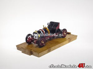 Scale model of Fiat Coppa Florio 75 HP Corsa #20 (1904) produced by Brumm.