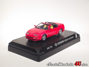 Scale model of Nissan 300 ZX Convertible Red (1993) produced by Detail Cars.