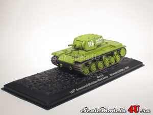 Scale model of KV-1E. 109th Armoured Divisioin 43rd Army. Briansk (USSR) - 1941 produced by Altaya, Atlas, Deagostini.