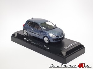 Масштабная модель автомобиля Renault Clio 3-Door Blue (2005) фирмы Solido.
