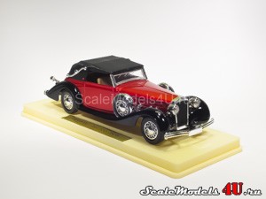 Scale model of Delage D8 120 Cabriolet Old Type (1939) produced by Solido.
