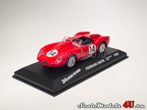 Масштабная модель автомобля Ferrari 250TR 24h du Mans #14 (O.Gendebien - P.Hill 1958) фирмы Altaya (Ixo).