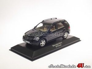 Scale model of Mercedes-Benz M-Class W164 Obsidian Black (2005) produced by Minichamps.