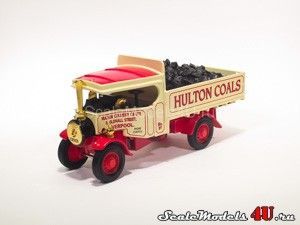 Масштабная модель автомобиля Foden Coal Truck "Hulton Coals" (1922) фирмы Matchbox.