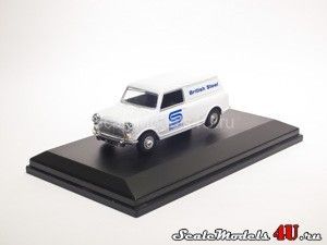 Scale model of Mini Van "British Steel Security" (1961) produced by Oxford Diecast.