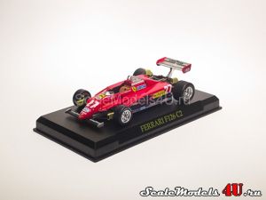 Масштабная модель автомобиля Ferrari F126 C2 Gilles Villeneuve (1982) фирмы Fabbri (Ixo).