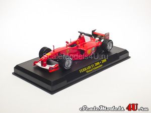 Масштабная модель автомобиля Ferrari F1 2000 Michael Schumacher (2000) фирмы Fabbri (Ixo).